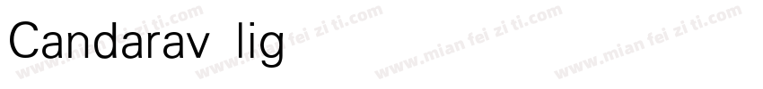 Candarav light字体转换